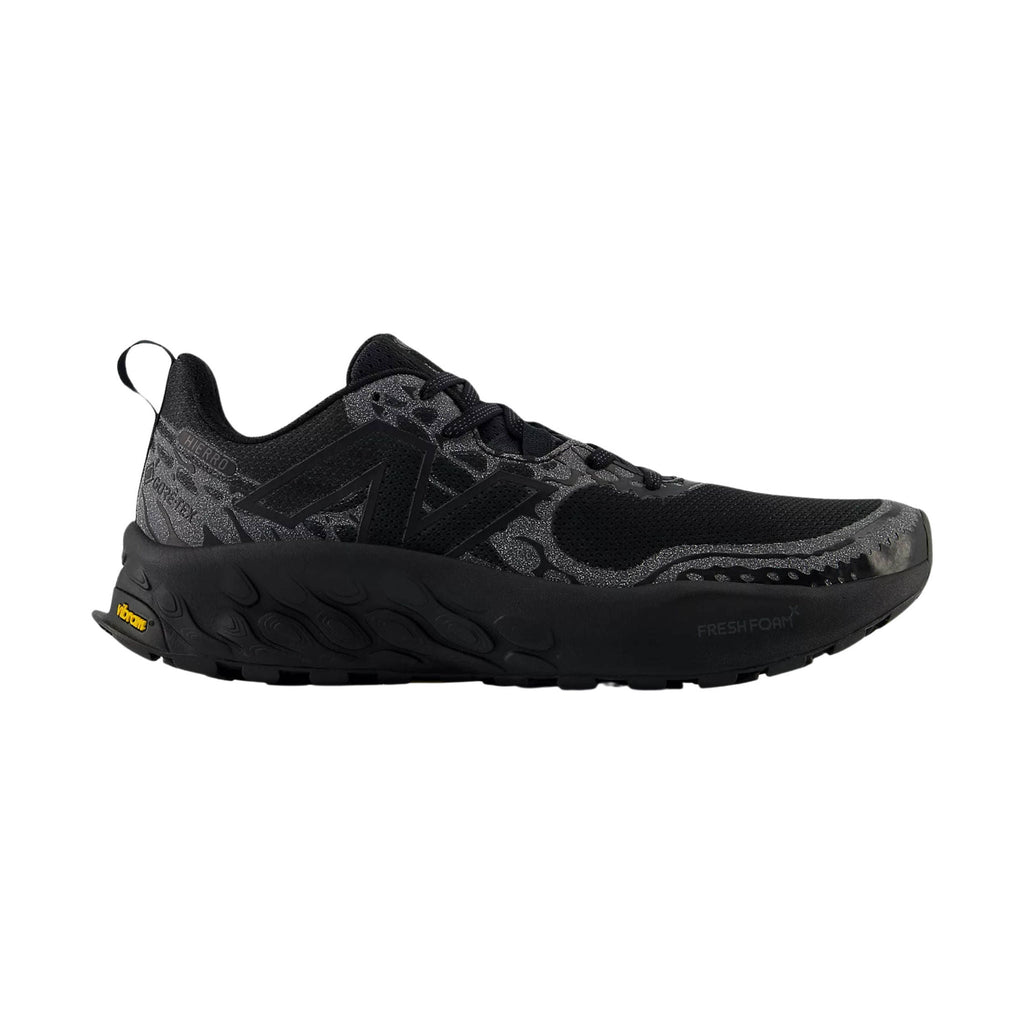 New Balance Men's Fresh Foam X Hierro V8 Gore Tex Hiking and Trail Shoes - Black - Lenny's Shoe & Apparel