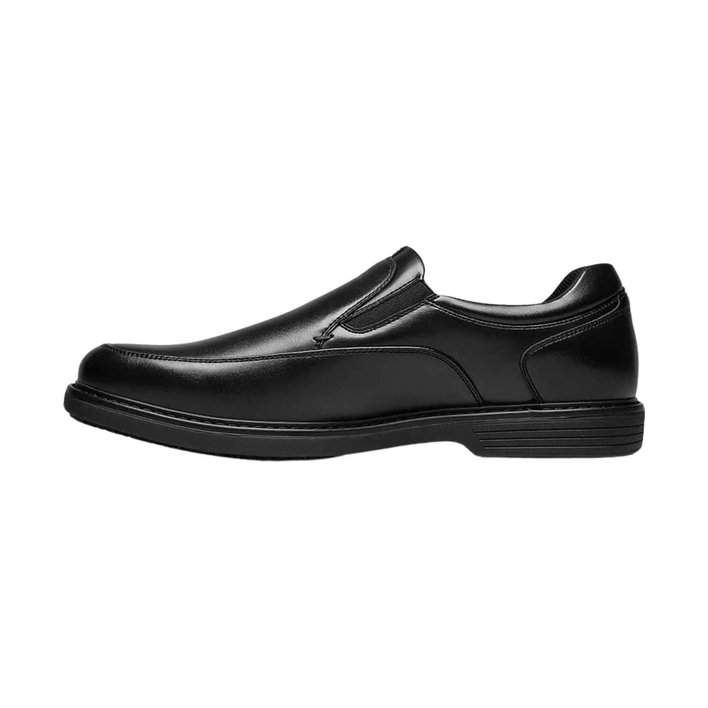 Nunn Bush Wade Work Moc Toe Slip On Work Shoes - Black - Lenny's Shoe & Apparel