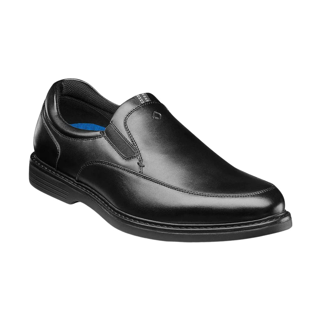 Nunn Bush Wade Work Moc Toe Slip On Work Shoes - Black - Lenny's Shoe & Apparel