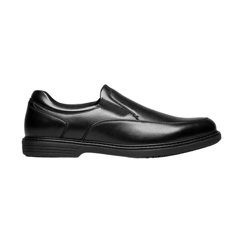 Nunn Bush Wade Work Moc Toe Slip On Work Shoes - Black - Lenny's Shoe & Apparel