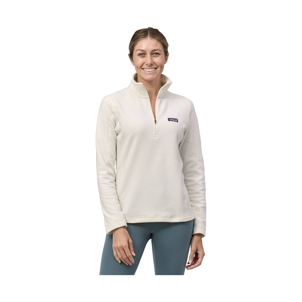 Patagonia Women's Micro D Quarter Zip Fleece - Birch White - Lenny's Shoe & Apparel