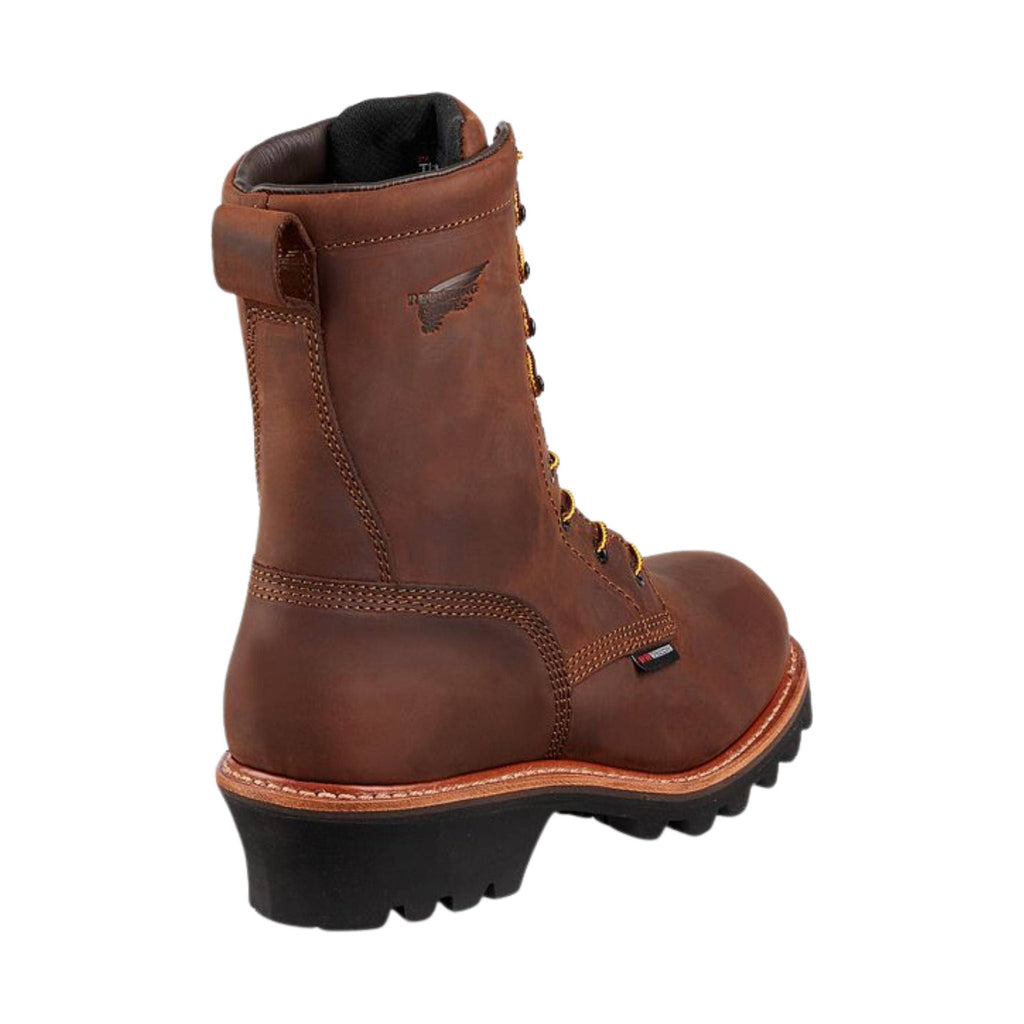 Red Wing Men's Loggermax 9 Inch Insulated Waterproof Steel Toe Work Boots - Brown/Black - Lenny's Shoe & Apparel