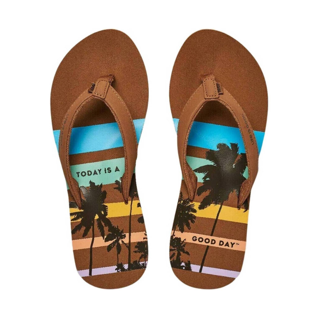 Reef Women's Life Is Good Flip Flop - Good Day Brown - Lenny's Shoe & Apparel