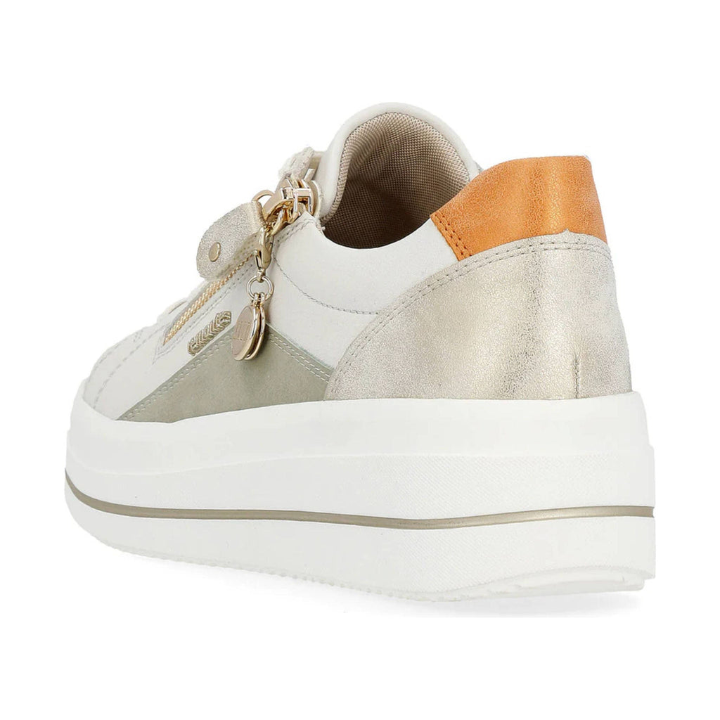 Remonte Women's Julika 01 Shoes - Off White/Salbei/Muschel/Orange - Lenny's Shoe & Apparel