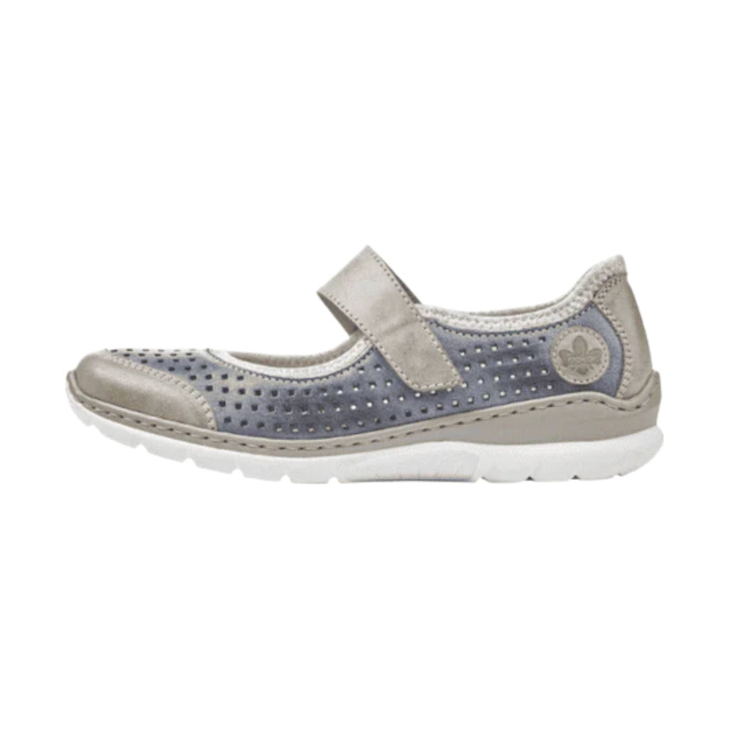 Rieker Women's Nikita Shoes - Steel/Jeans/Silverflower - Lenny's Shoe & Apparel