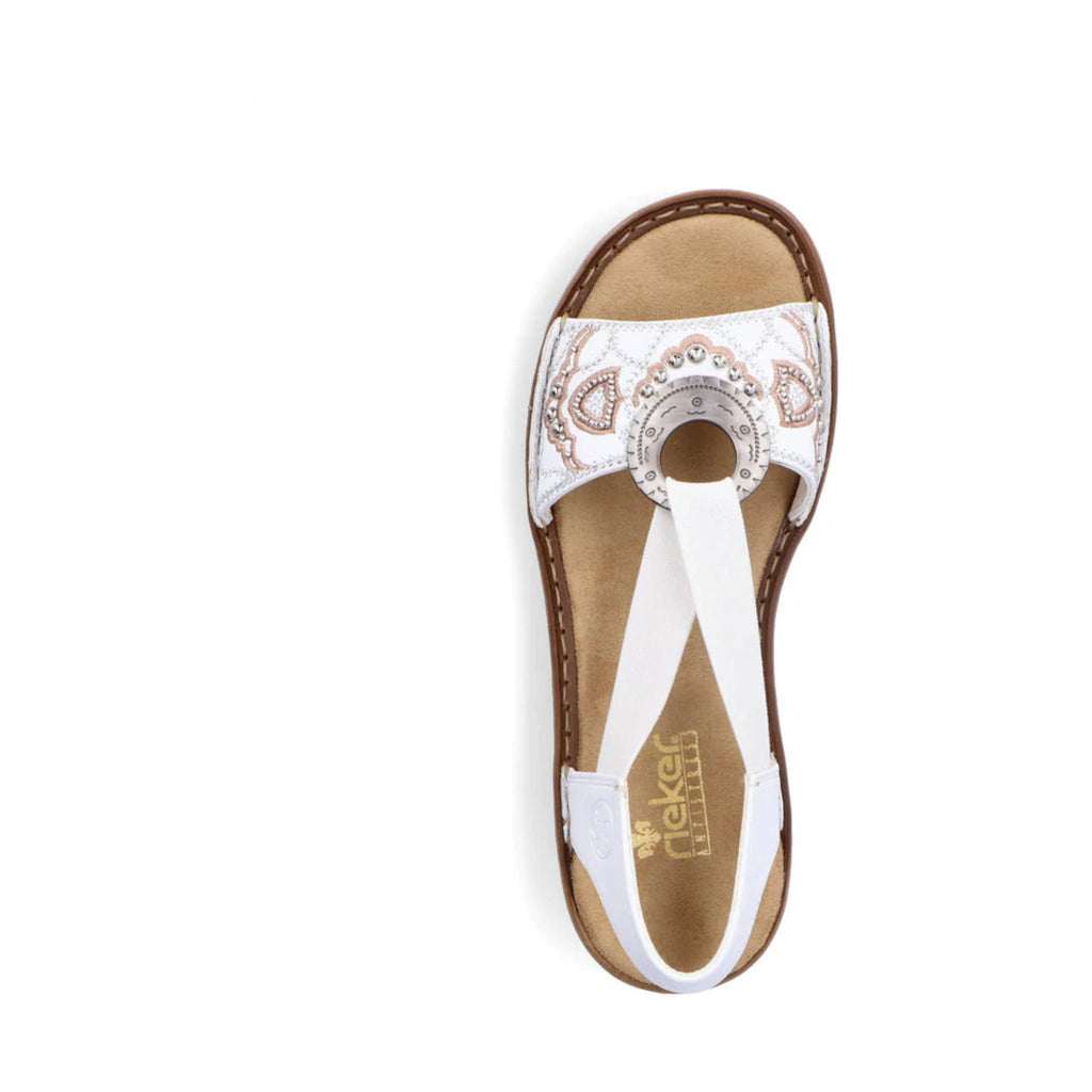 Rieker Women's Regina Sandal - White - Lenny's Shoe & Apparel