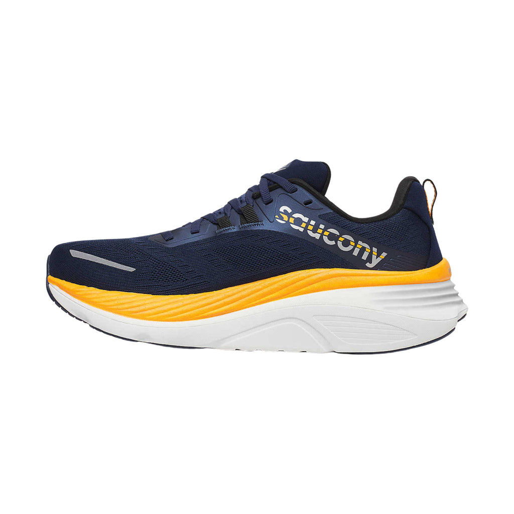 Saucony Men's Hurricane 24 Running Shoes - Navy/Peel - Lenny's Shoe & Apparel