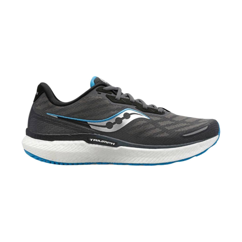 Saucony Men's Triumph 19 Shoes - Shadow/Topaz - Lenny's Shoe & Apparel