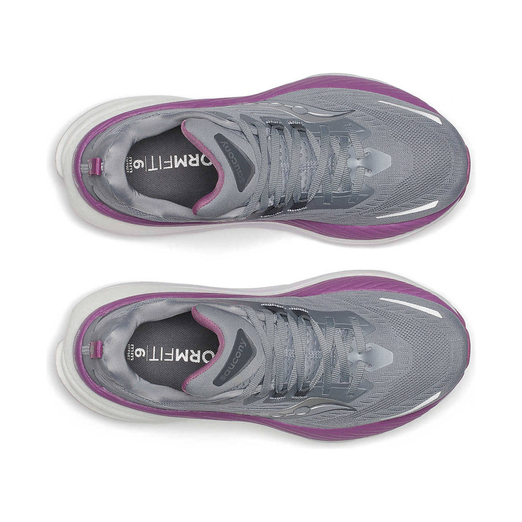 Saucony Women's Hurricane 24 Running Shoes - Flint/Viola - Lenny's Shoe & Apparel