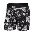 SAXX Men's Ultra Super Soft Boxer Brief - Black Astro Surf And Turf - Lenny's Shoe & Apparel