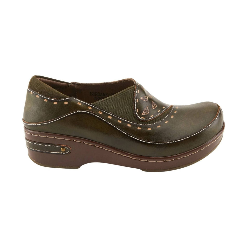 Spring Step L'artiste Women's Burbank Clogs - Olive Green - Lenny's Shoe & Apparel