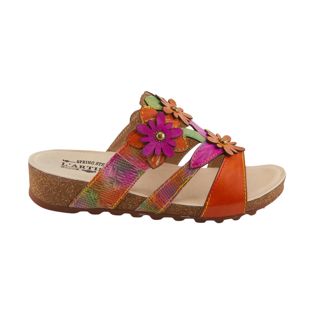 Spring Step L'artiste Women's Lavonda Sandals - Orange Multi - Lenny's Shoe & Apparel