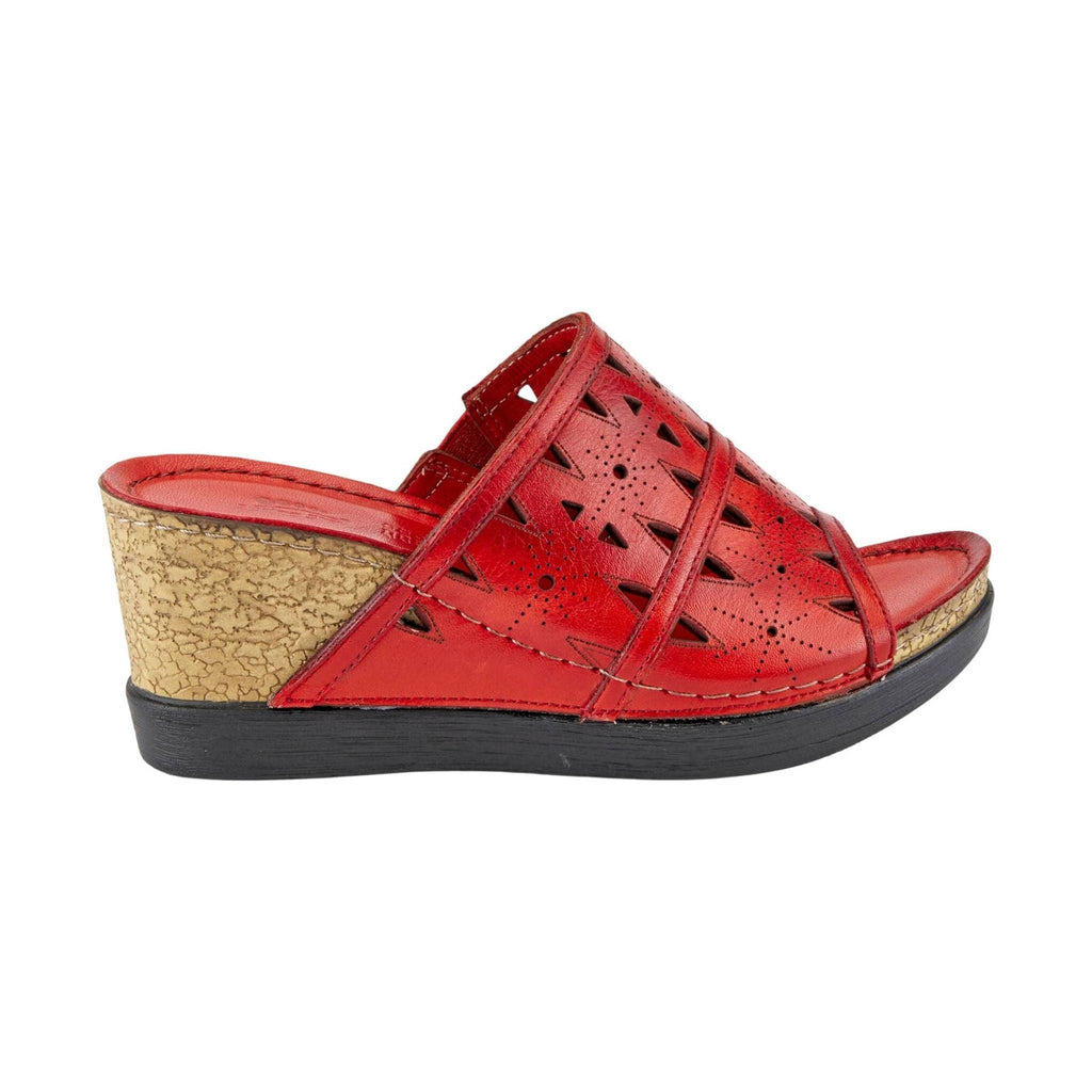 Spring Step Women's Fusawedge Sandals - Red - Lenny's Shoe & Apparel