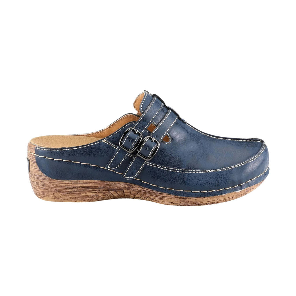 Spring Step Women's Happy Clogs - Navy - Lenny's Shoe & Apparel