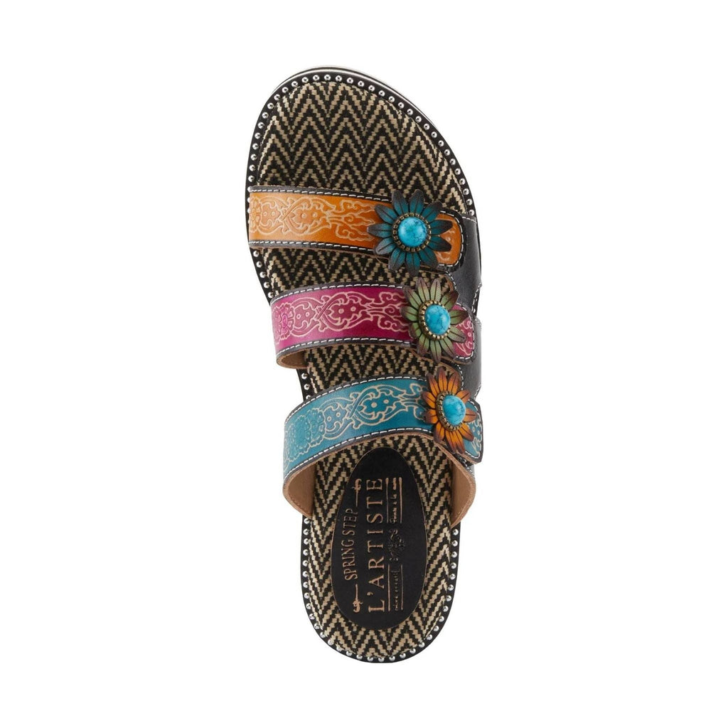 Spring Step Women's L'artiste Maryse Sandals - Black Multi - Lenny's Shoe & Apparel