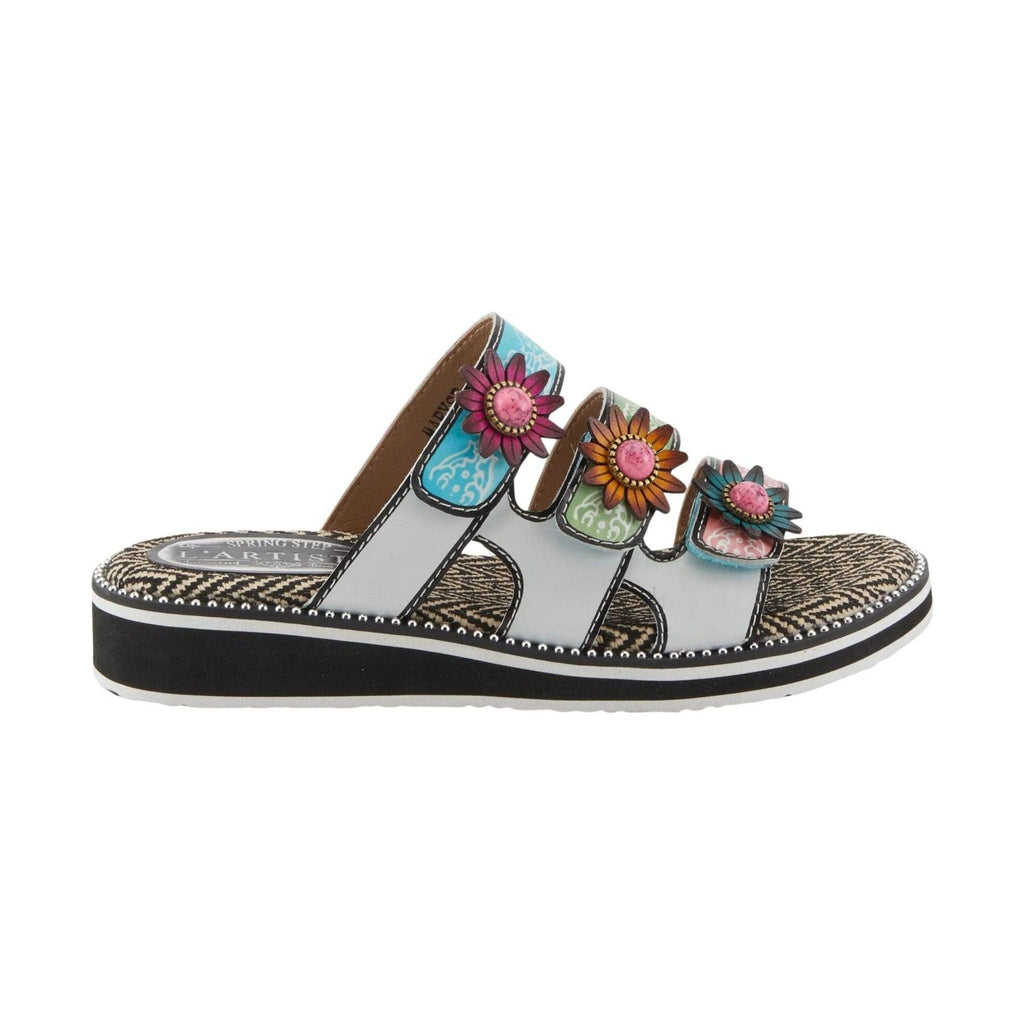 Spring Step Women's L'artiste Maryse Sandals - White Multi - Lenny's Shoe & Apparel