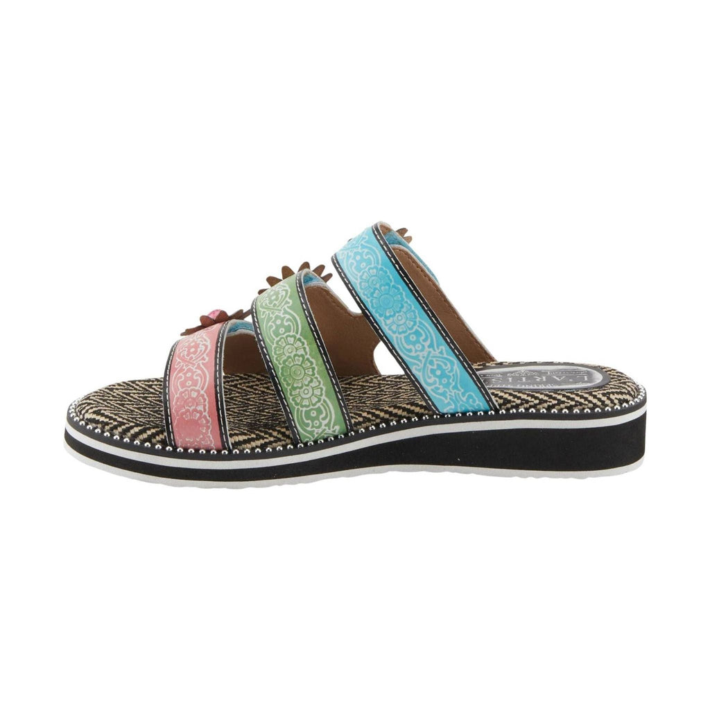 Spring Step Women's L'artiste Maryse Sandals - White Multi - Lenny's Shoe & Apparel