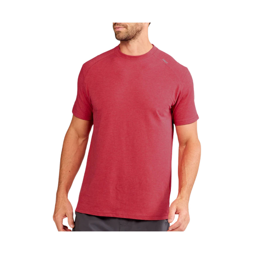 Tasc Men's Carrollton Fitness Tee - Ruby Heather - Lenny's Shoe & Apparel