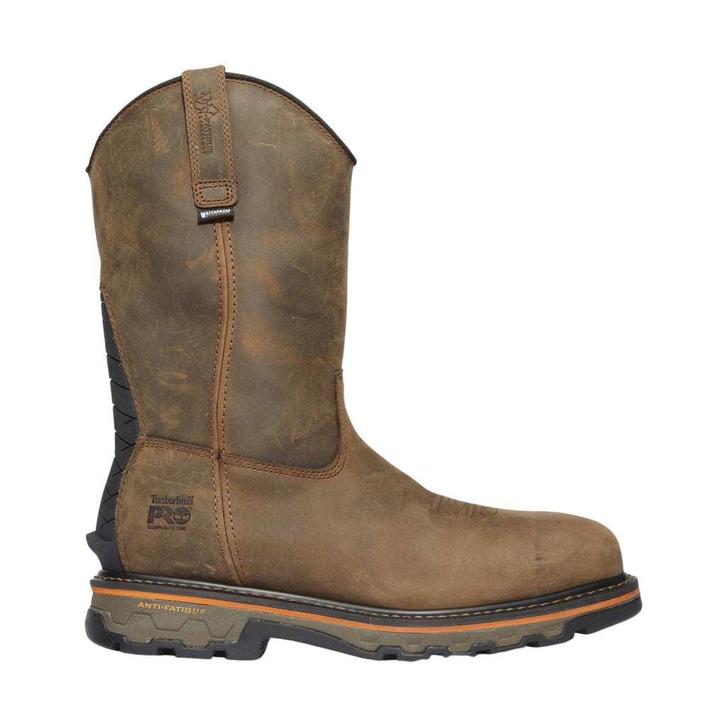 Timberland Pro Men's True Grit Pull On Composite Toe Waterproof Work Boots - Turkish Coffee Brown - Lenny's Shoe & Apparel