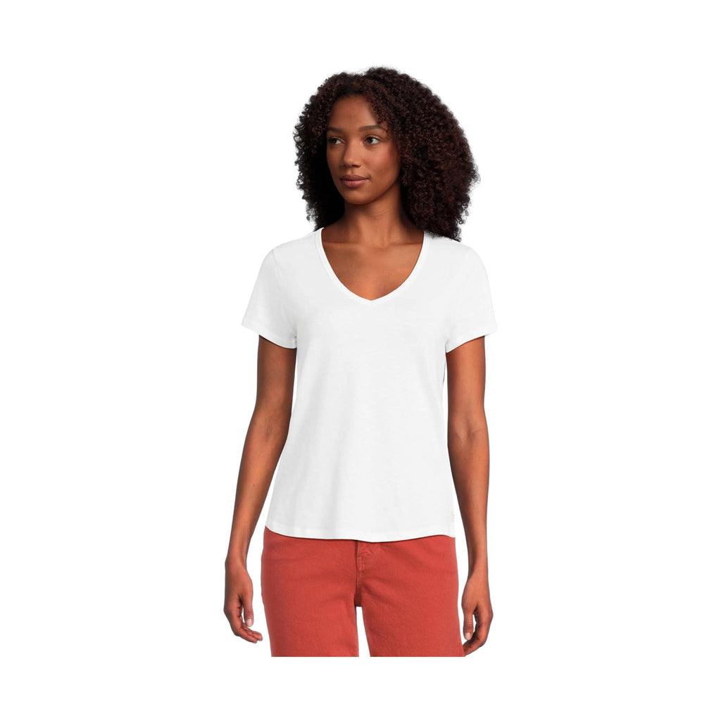 Toad & Co Women's Marley II Short Sleeve Tee - True White - Lenny's Shoe & Apparel