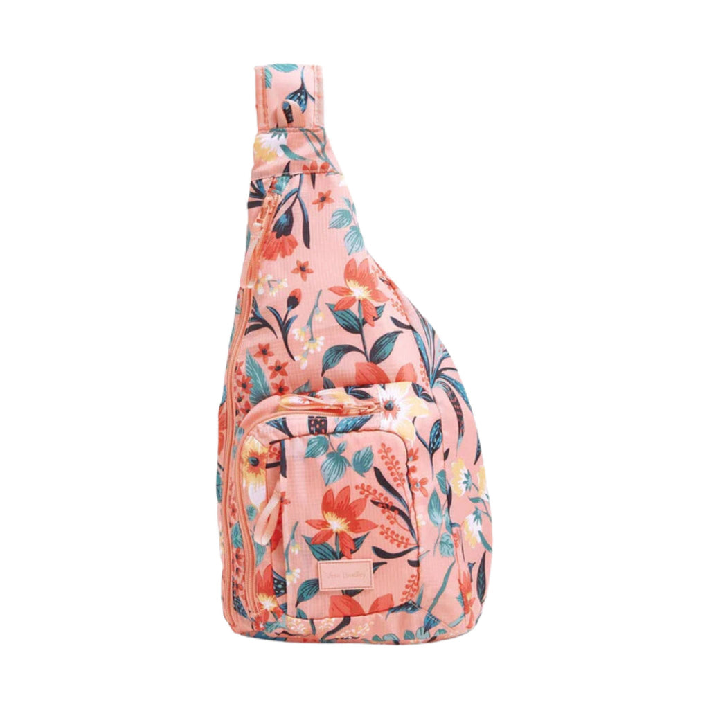 Vera Bradley Sling Backpack In Ripstop - Paradise Bright Coral - Lenny's Shoe & Apparel