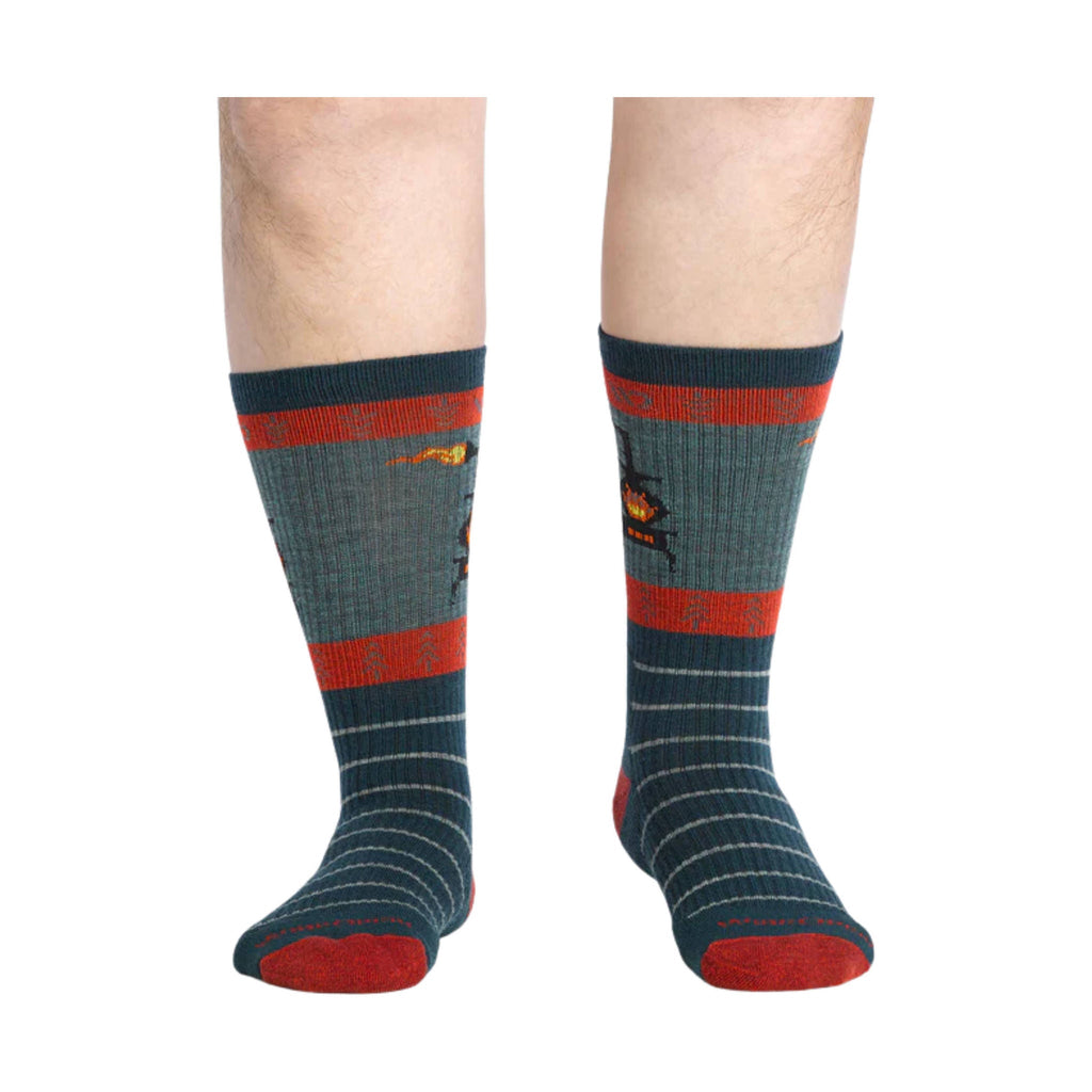 Wide Open Men's Stoked Cushioned Crew Socks - Juniper - Lenny's Shoe & Apparel