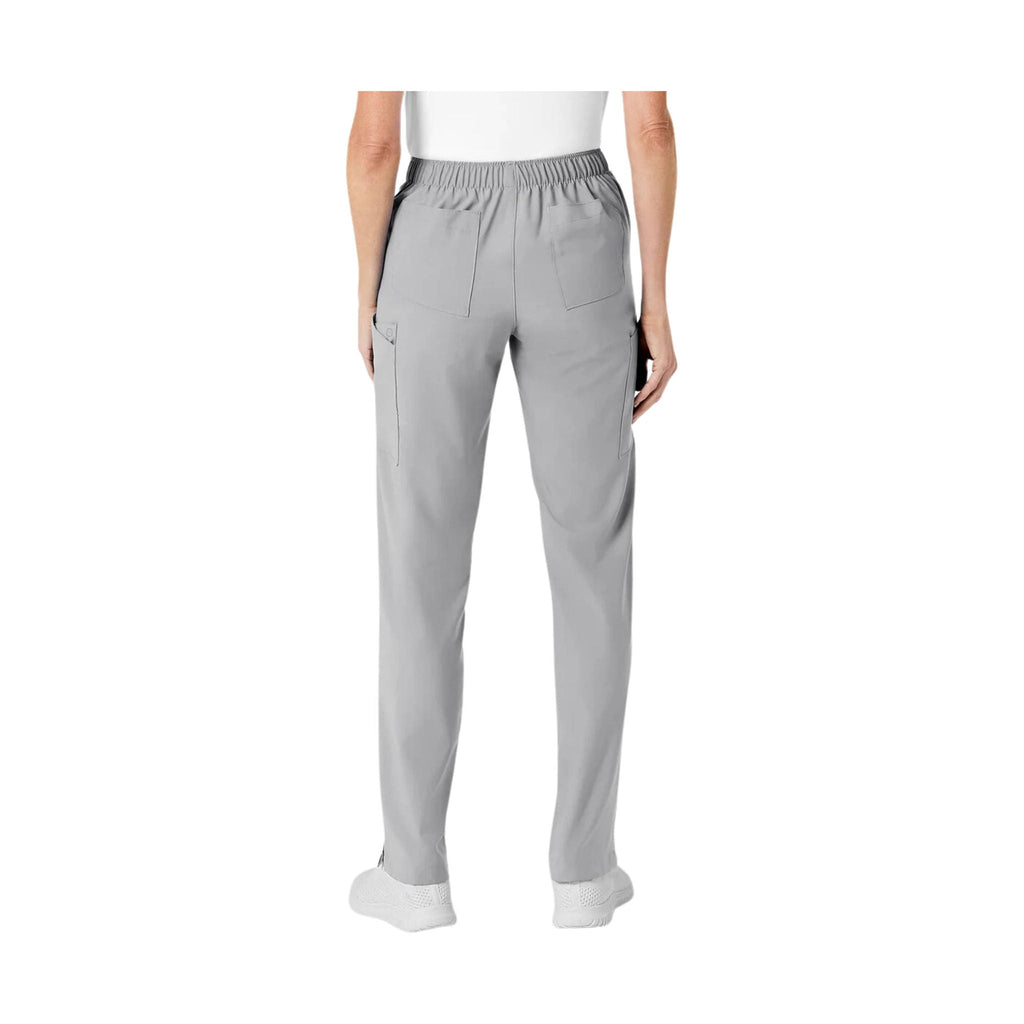 WonderWink Women's Flat Front Cargo Scrub Pant - Light Grey/Blue - Lenny's Shoe & Apparel