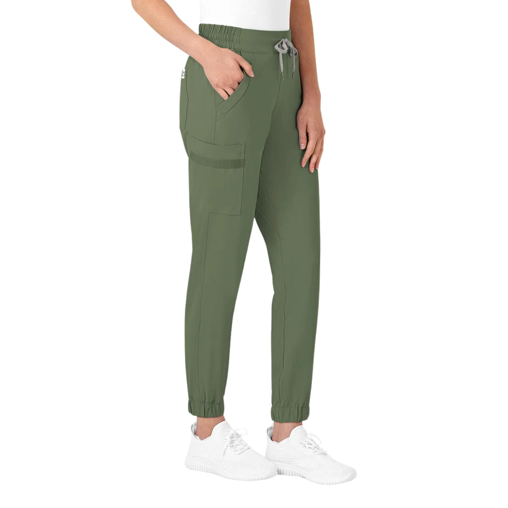 WonderWink Women's Jogger Scrub Pant - Olive - Lenny's Shoe & Apparel