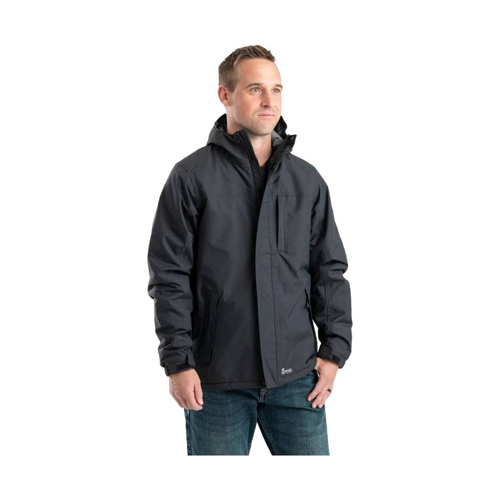 Berne Men's Coastline Waterproof Insulated Storm Jacket - Black - Lenny's Shoe & Apparel