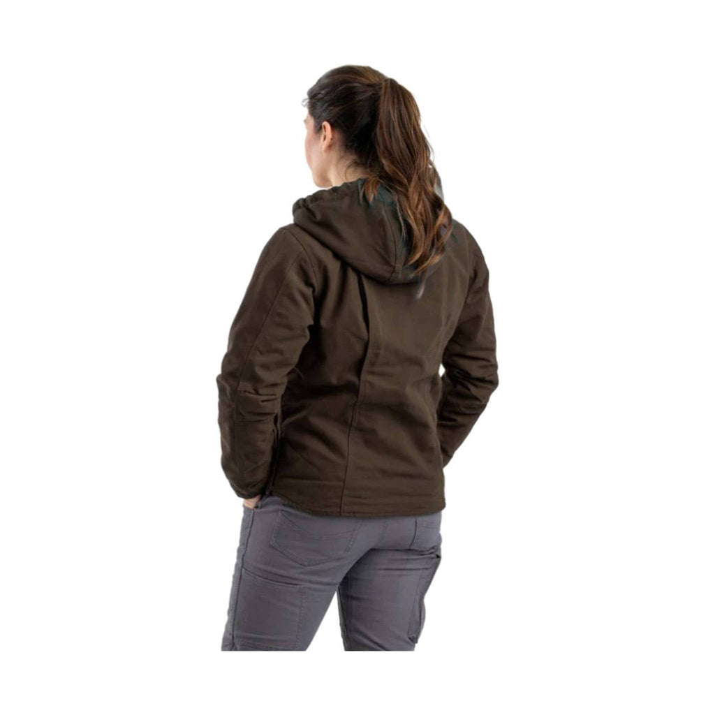 Berne Women's Sherpa-Lined Duck Hooded Jacket - Tuscan - Lenny's Shoe & Apparel