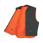 Big Bill Men's Reversible Wool Vest - Green/Orange - Lenny's Shoe & Apparel