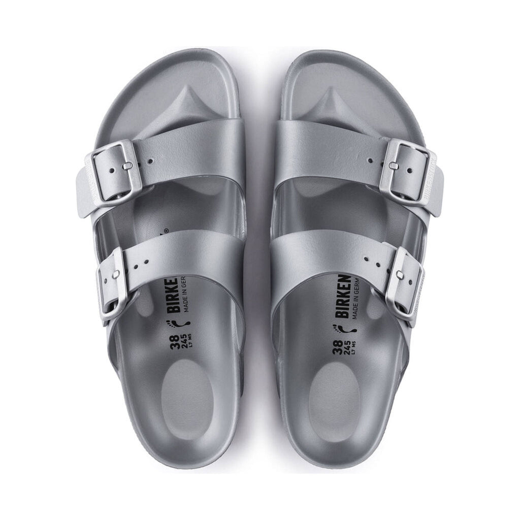 Birkenstock Arizona Essentials EVA Sandal - Metallic Silver - Lenny's Shoe & Apparel