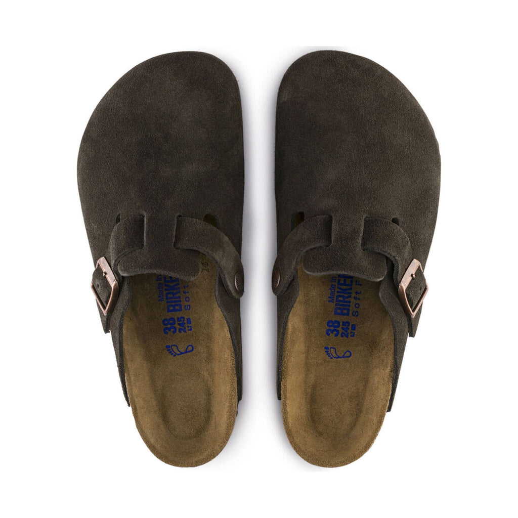 Birkenstock Boston Soft Footbed - Suede Mocha - Lenny's Shoe & Apparel