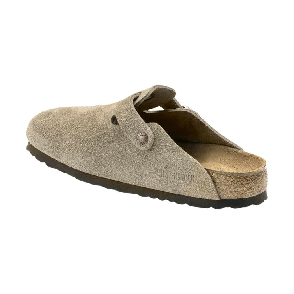 Birkenstock Boston Soft Footbed - Suede Taupe - Lenny's Shoe & Apparel