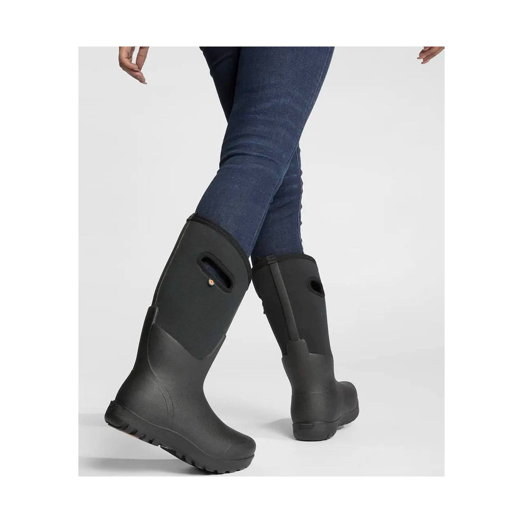 Bogs Women's Neo Classic Tall Pull On Rain Boot - Black - Lenny's Shoe & Apparel