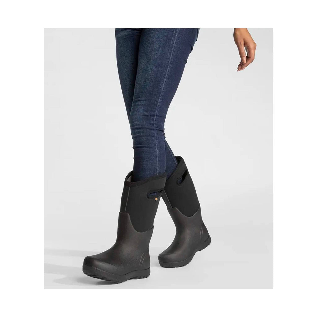 Bogs Women's Neo Classic Tall Pull On Rain Boot - Black - Lenny's Shoe & Apparel