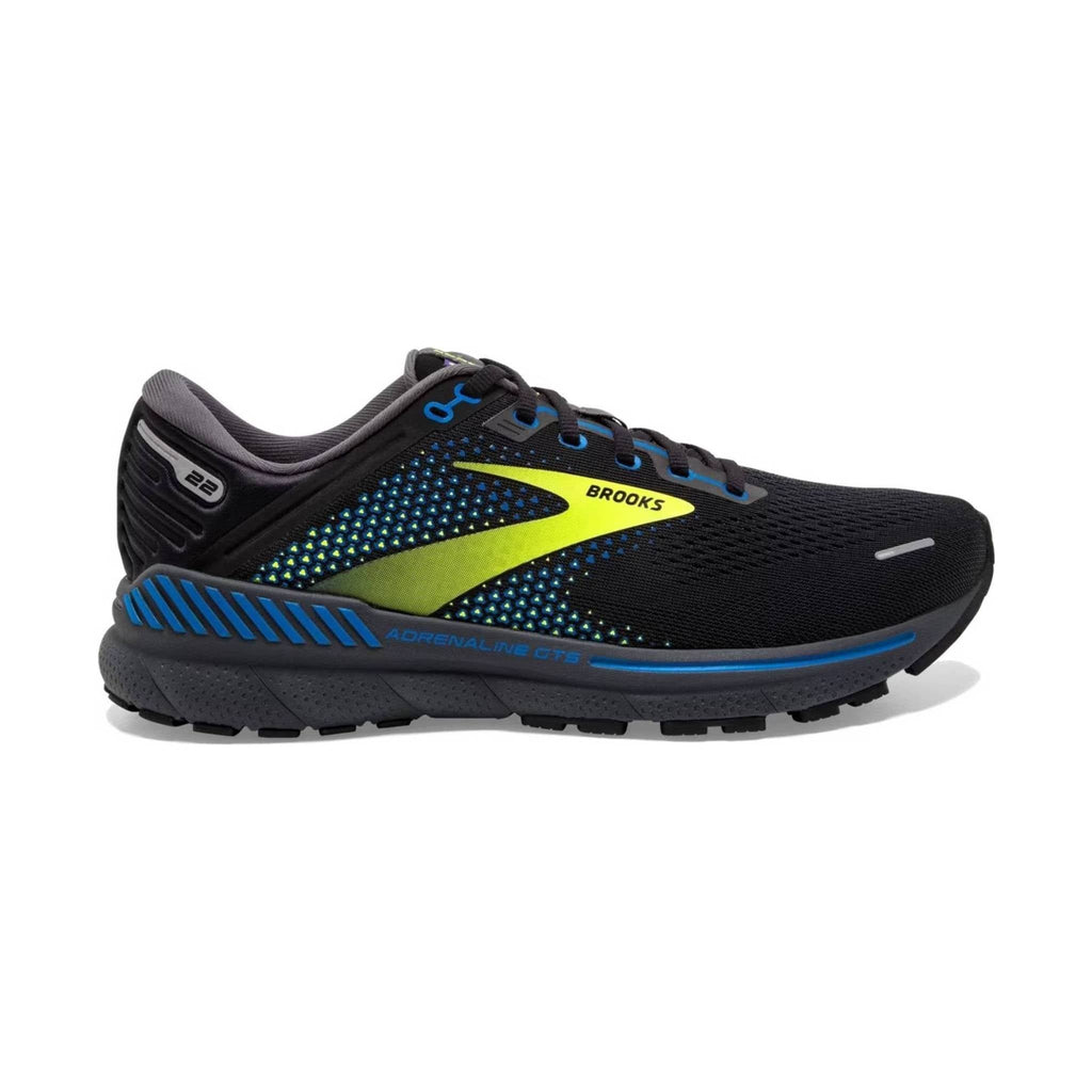 Brooks Men's Adrenaline GTS 22 Road Running Shoes - Black/Blue/Nightlife - Lenny's Shoe & Apparel