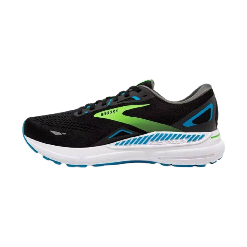 Brooks Men's Adrenaline GTS 23 Running Shoe - Black/Hawaiian Ocean/Green - Lenny's Shoe & Apparel