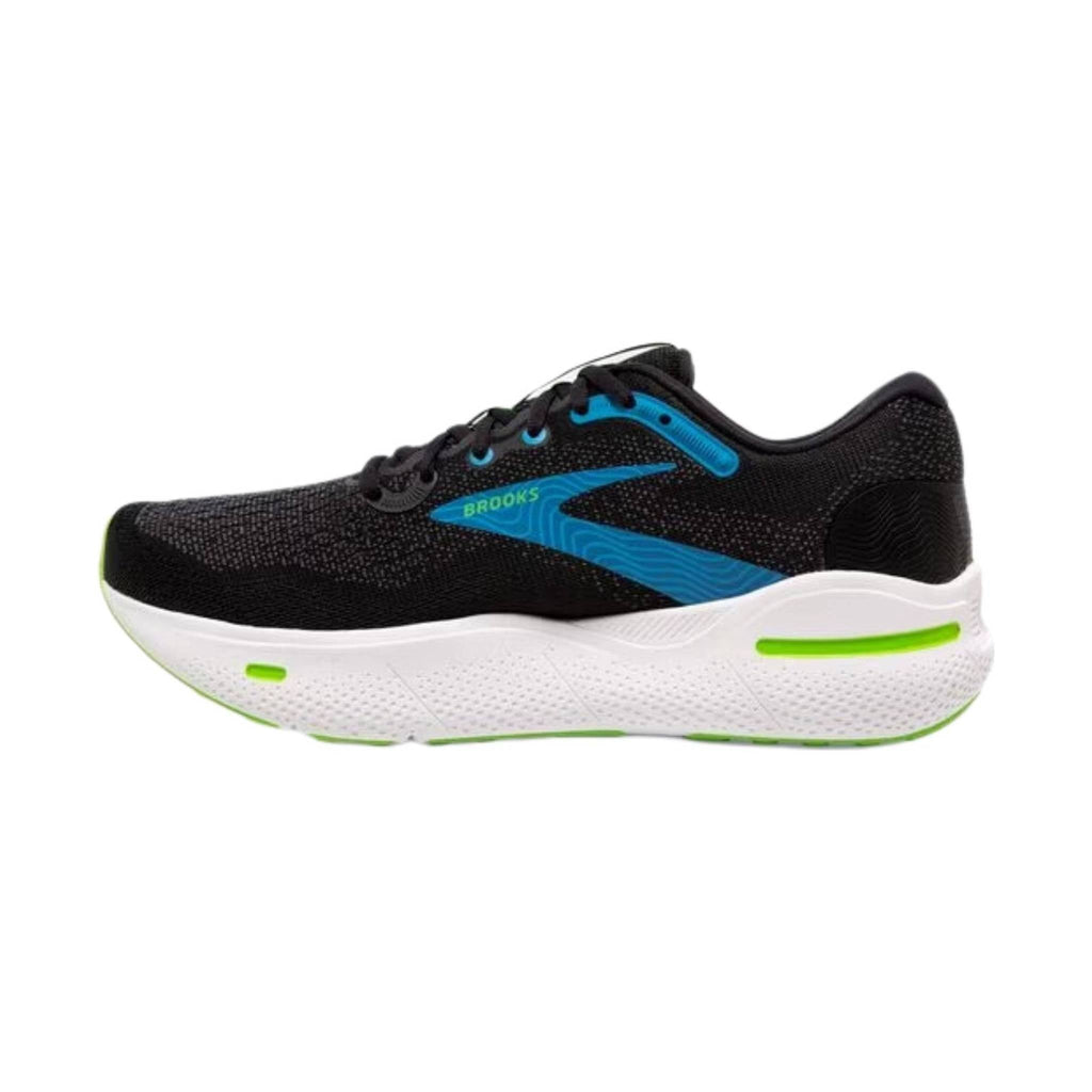 Brooks Men's Ghost Max Running Shoe - Black/Atomic Blue/Jasmine - Lenny's Shoe & Apparel