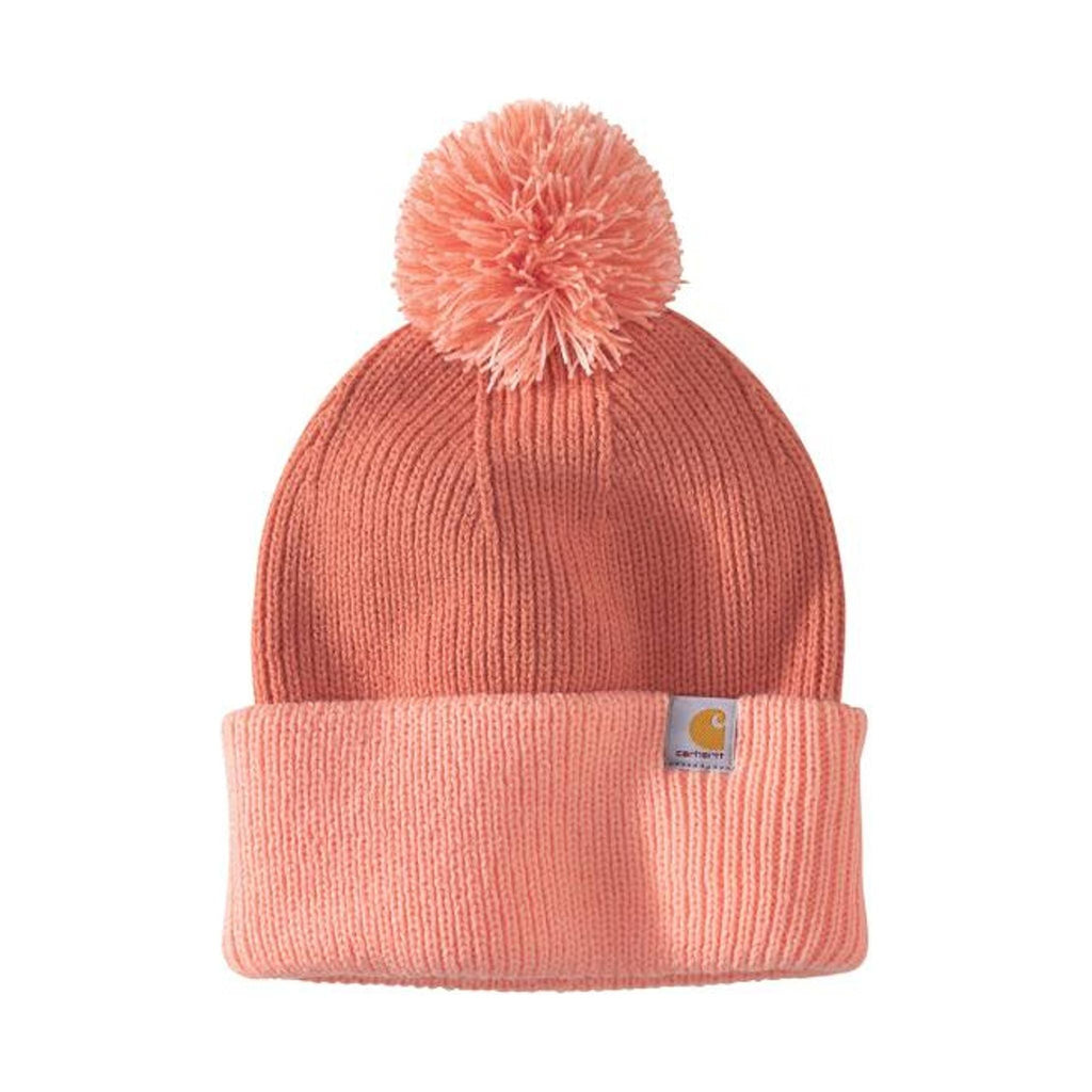 Carhartt Knit Pom-Pom Cuffed Beanie - Apricot Cider - Lenny's Shoe & Apparel