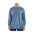 Carhartt Men's Flame Resistant Force Cotton Long-Sleeve T-Shirt - Medium Blue - Lenny's Shoe & Apparel