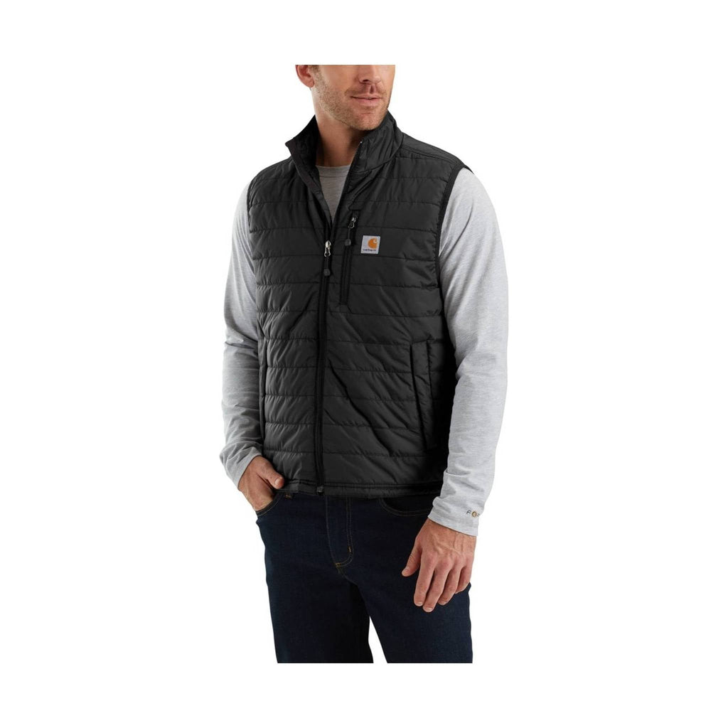 Carhartt Men`s Rain Defender Relaxed Fit Lightweight Insulated Vest - Black - Lenny's Shoe & Apparel