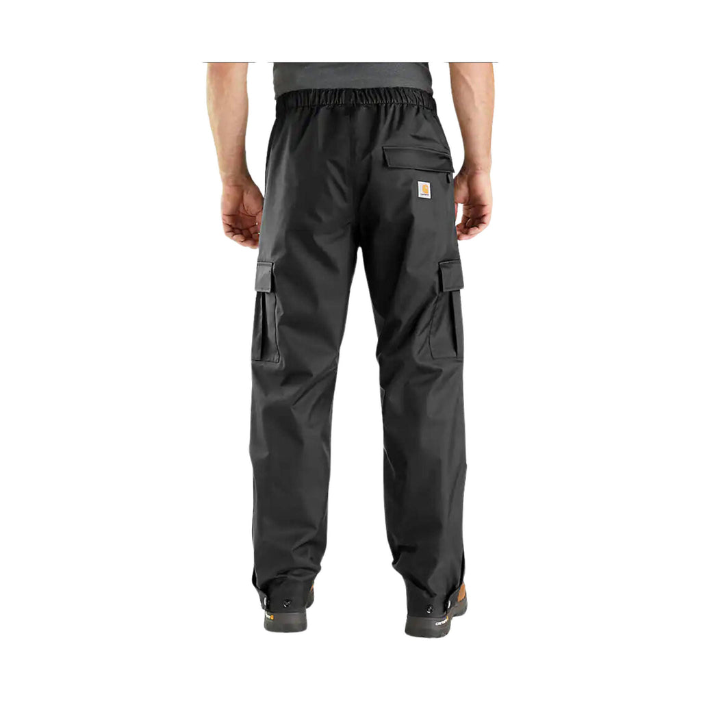 Carhartt Men's Relaxed Fit Midweight Rain Pant - Black - Lenny's Shoe & Apparel