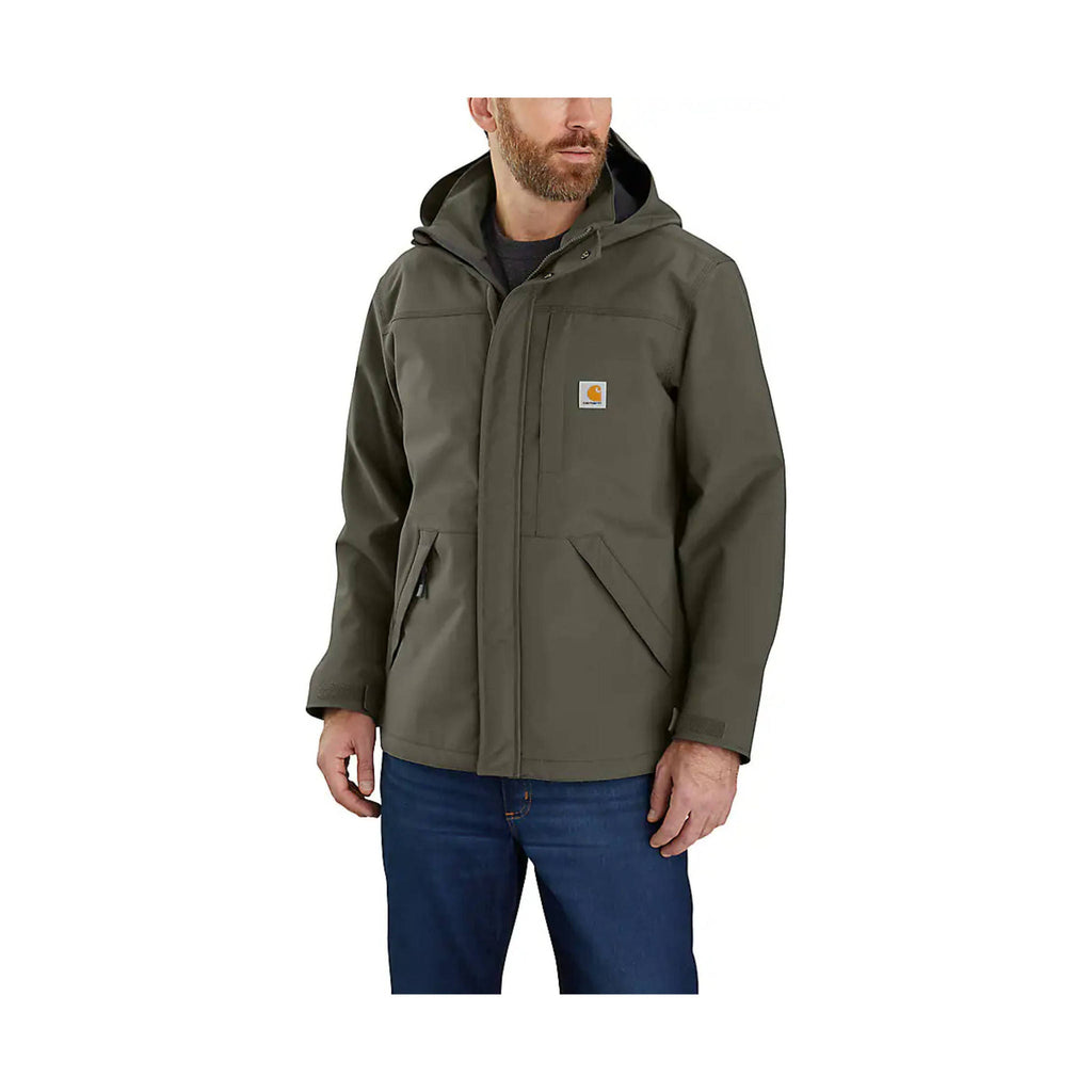 Carhartt Men's Storm Defender Loose Fit Heavy Weight Rain Jacket - Moss - Lenny's Shoe & Apparel