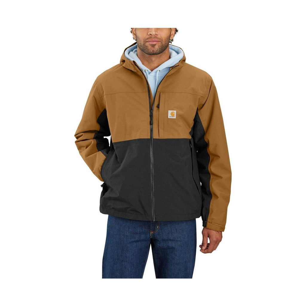 Carhartt Men's Storm Defender Relaxed Fit Lightweight Packable Jacket - Carhartt Brown/Black - Lenny's Shoe & Apparel