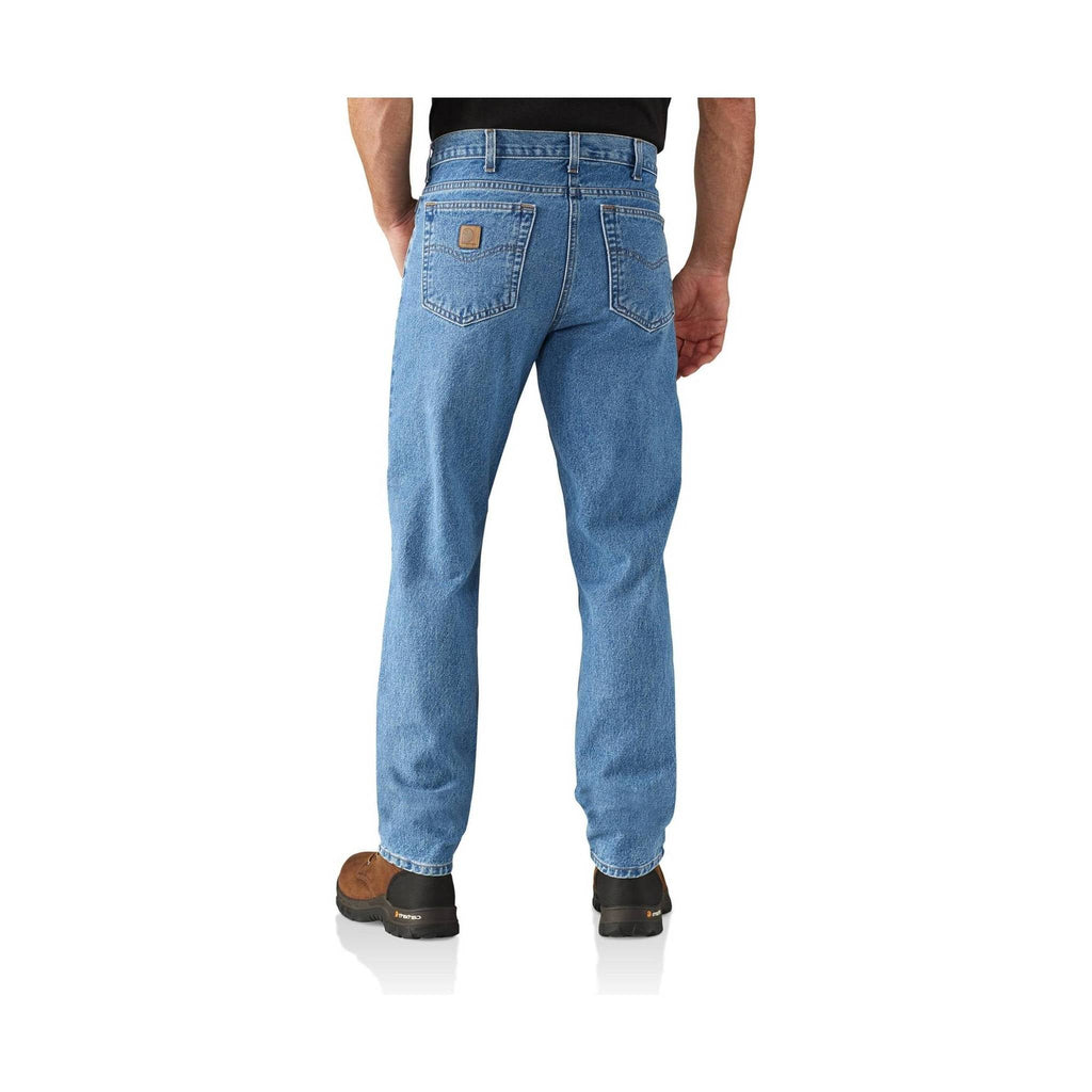 Carhartt Men's Straight/Traditional-Fit Tapered-Leg Jeans - Stonewash - Lenny's Shoe & Apparel