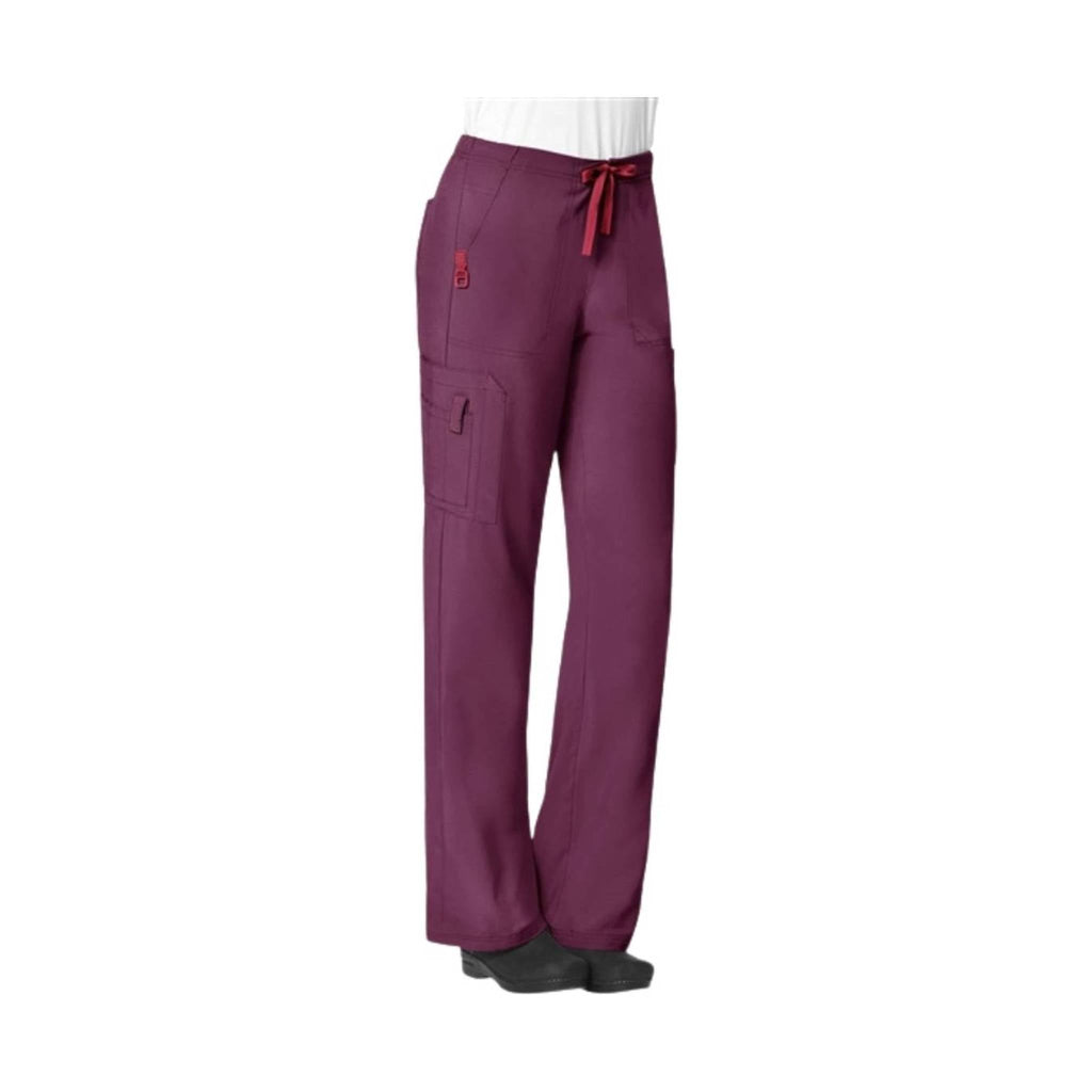 Carhartt Women's Cross Flex Utility Boot Cut Scrub Pant - Wine - Lenny's Shoe & Apparel