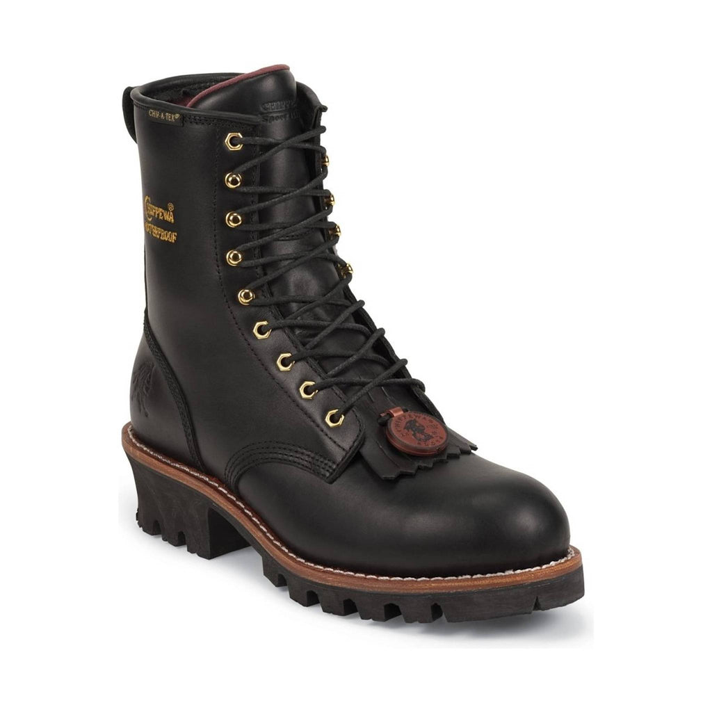 Chippewa Men's 8" Black Insulated Waterproof Steel Toe Logger - Lenny's Shoe & Apparel