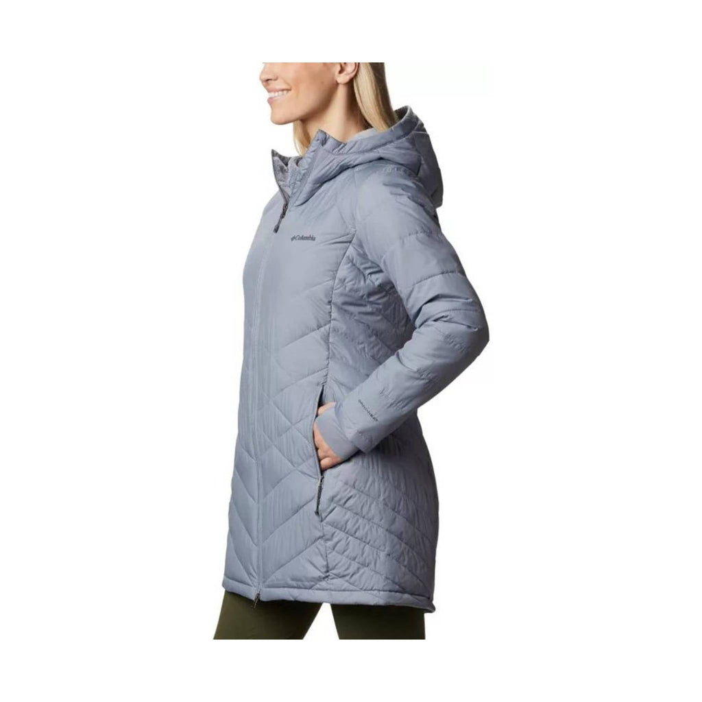 Columbia Women's Heavenly Long Hooded Jacket - Tradewinds Grey - Lenny's Shoe & Apparel