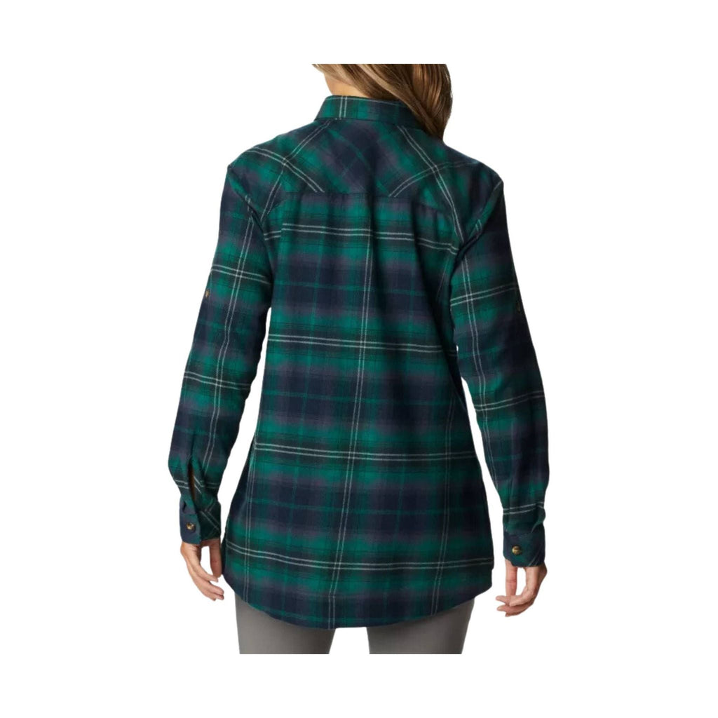 Columbia Women's Holly Hideaway Flannel Shirt - Spruce Multi - Lenny's Shoe & Apparel